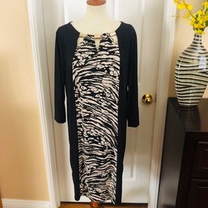 JM TRIPLE KEY HOLE SHEATH DRESS